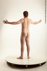 Nude Man White Standing poses - ALL Average Short Brown Standing poses - simple Realistic